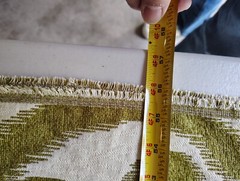 Piece Of Fabric, Green/White Swirl Pattern, 55″ x 107″, Sewing, Quilting