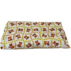 Vintage 1970s Seersucker Fabric 3 Yards 44″ Wide Orange Cat Floral Kitschy Retro