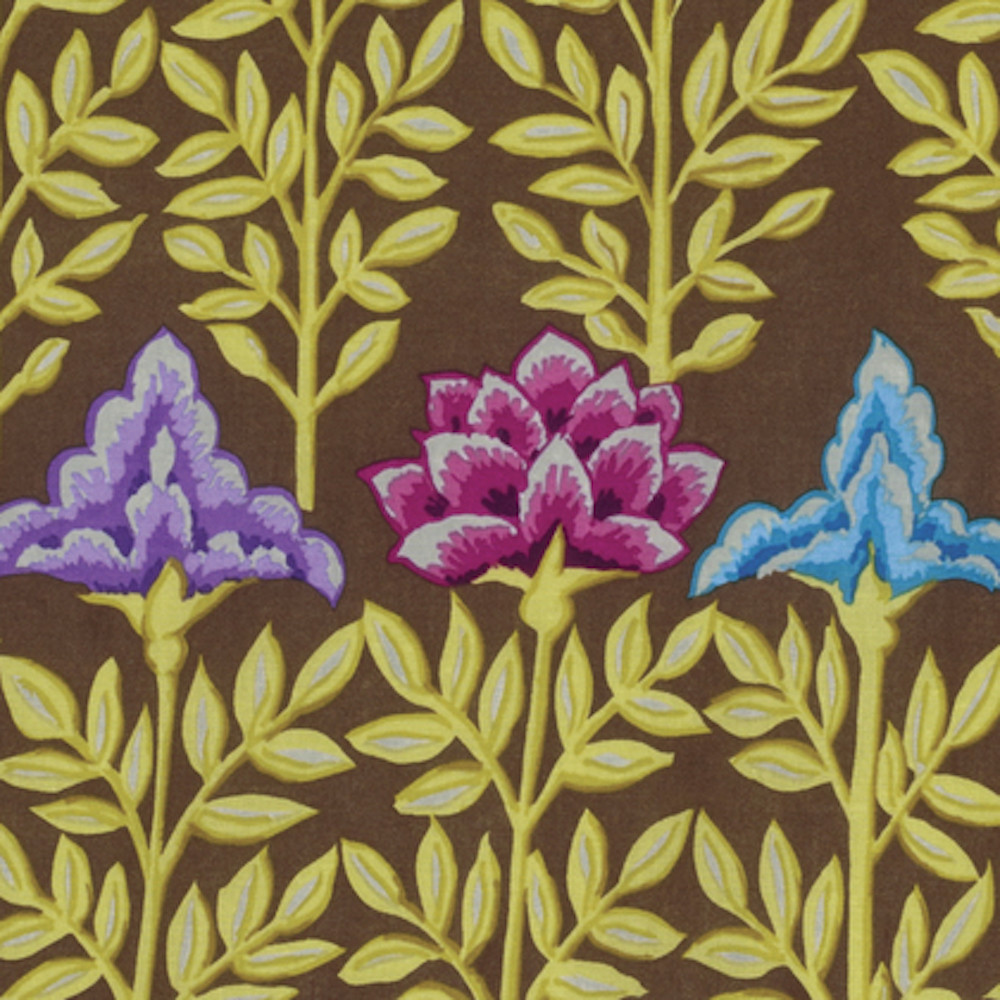 Kaffe Fassett PWGP161 Mughal Brown Cotton Fabric By The Yard