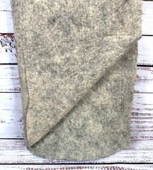 Vintage National Nonwovens Cream Black Wool Blend Felt Felted Boil Homespun BTHY