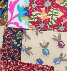 54 pc Lot of 5″ Quilt Fabric Square Precuts Florals 2 Each of 27 Designs