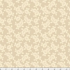Wilmington Prints – Blushing Blooms – Dotted Floral – Beige, Fabric BTY