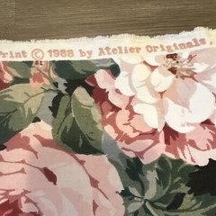 VTG Interior Fabric Design 1986 8 Yards X 56” Roll Plus Bonus ExtraFloral Fabric