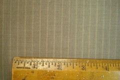 3.9 yds Crossville Wool Fabric Super 100s Suiting 9 oz Stripe Taupe Tan 141″ btp