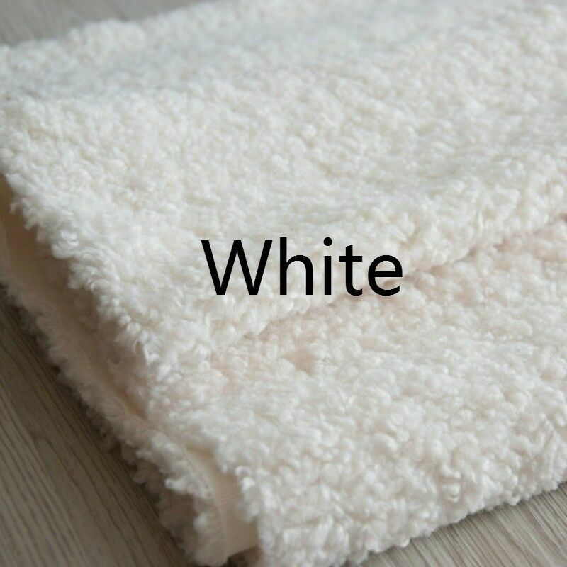 40×63″ Faux Sherpa Shearling Loop Wool Fabric Curly Fur Plush Clothes Toys Craft