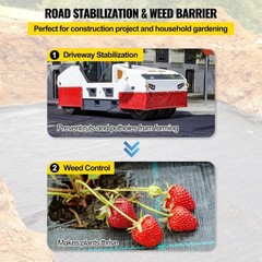 Versatile 13x108ft Landscape Fabric – Ideal for Gardening and Drainage Works