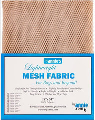 SUP209-NATURAL Lightweight Natural Mesh Fabric LTWT 18X54, 54 Inches
