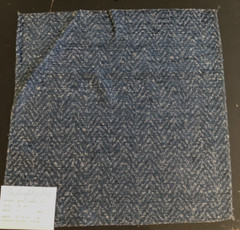 BAILEY & GRIFFIN Cosmati in Navy 17″ Woven Chevron Fabric Sample