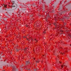 10 Colors 3D Beaded Lace Fabric Shiny Sequin Dress Dress DIY Decor Fabric Lace