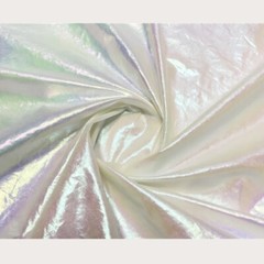 Pearlized Fabric Gradient Color Shiny Rainbow Crinkle DIY Cloth for Puffer Dress