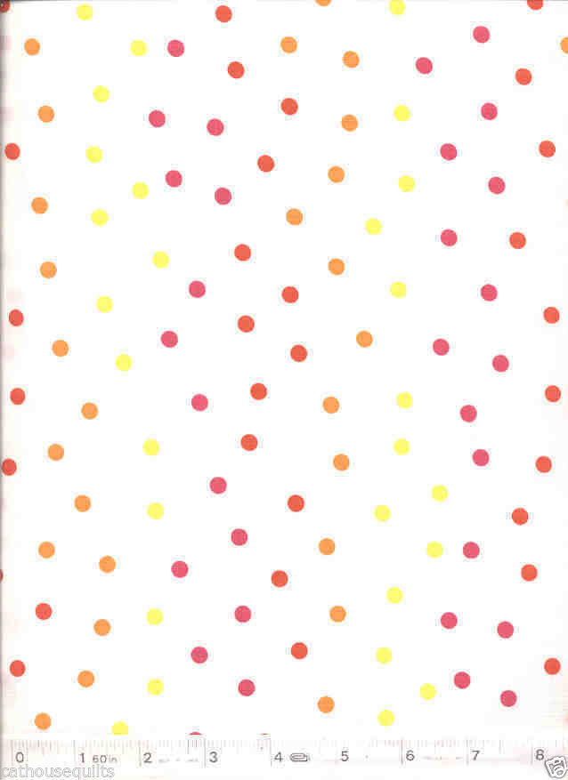 Summer Days Polka Dots – NEW Quilt Fabric – 3/4 Yard Piece