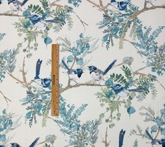 COVINGTON EMILIA MEDITERRANEAN BLUE BIRD FLORAL MULTIPURPOSE FABRIC BY YARD 54″W