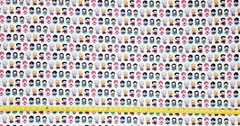 HUNTER X HUNTER CHIBI WHITE ANIME 1 YARD FABRIC ( 36″ X 58″ ) BRAND NEW