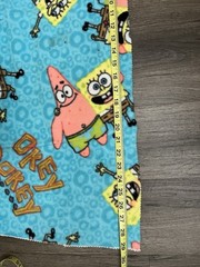Vintage Nickelodeon Sponge Bob Square Pants Fleece Repurpose Craft RARE 28”x 52”
