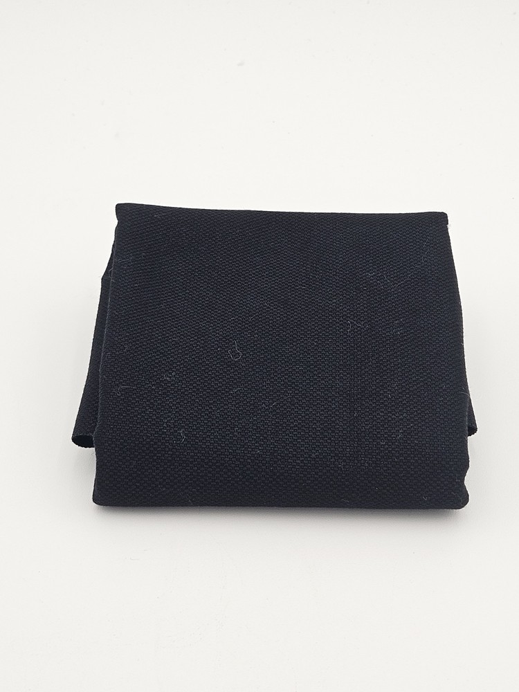 Black Fabric Remnants, largest measures 6 by 15 inches