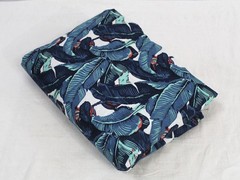 NO TARRIF CHARGES 100%✅ZK_349 Screen Printed Leaf 100% Cotton 5 Yard Fabric