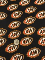 Custom Made, A&W Soda, Cotton Fabric, 1 Yard, 36” x 54” L