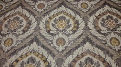 BALLARD DESIGNS SCANDICCI GRAY KRAVET DAMASK MULTI-USE FABRIC 2.1 YARDS 55″W