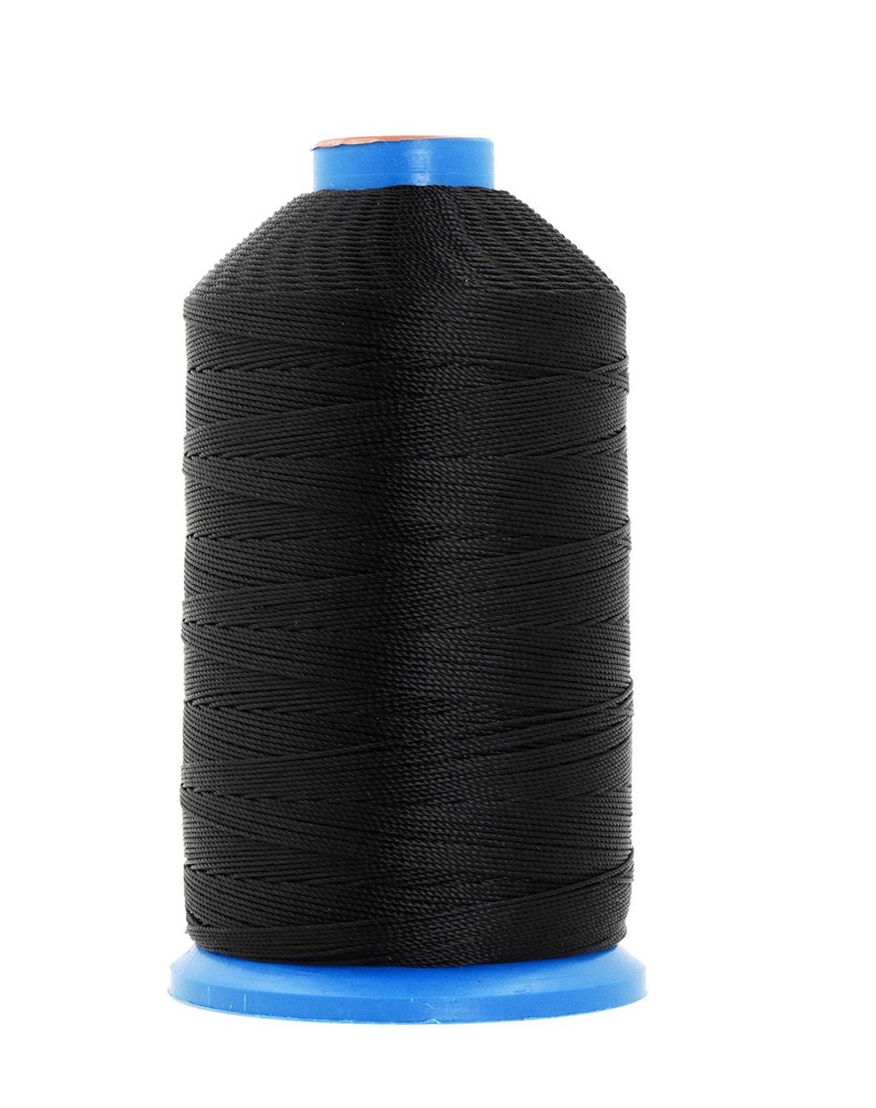 Mandala Crafts Size 92 280D T90 Bonded Nylon #92 280D/3 1100 Yards, Black