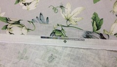 P KAUFMANN COUNTRY COTTAGE DOVE GRAY FLORAL DRAGONFLY LINEN FABRIC BY YARD 54″W
