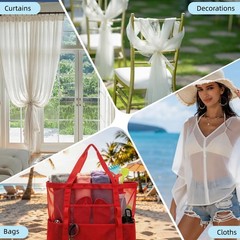66 Inch 4Way Stretch Power Mesh Fabric Lightweight Sheer 90% Nylon 10% Spandex