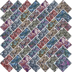 10″x 10″ 50 PCS 100% Cotton Floral Fabric Squares Bundles Quilting Supplies f…