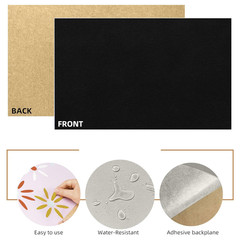 5Pc Adhesive Felt Sheets 9×11 Black Self Stick Liner Drawer Jewelry Craft