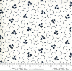 XL SCRAP 10X22″ American Gatherings Triple Star Navy Fabric RARE & HARD TO FIND!