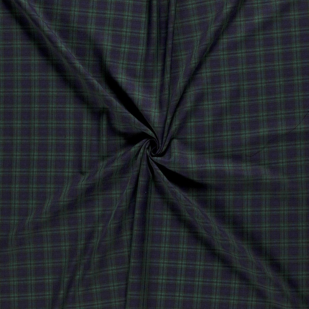 Scottish Tartan Check Fabric Material – BLACKWATCH