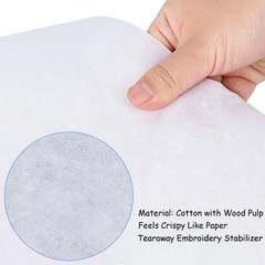 Simthread Tear Away Embroidery Stabilizer Backing – Viscose 100% 1.8 Ounces M…