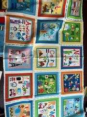 Lot Of 3.7 yards New TRAVEL Quilting Fabric READ for yardages