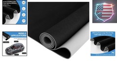 118″ L × 59″ W Suede Headliner Fabric, Black Suede Headliner with Foam Backin…