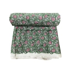 COTSILER Hand Block Print Fabric 100% Cotton 42 Inch 3 Yard Design1