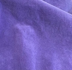 Hand Dyed Cotton VELVETEEN Fabric ROYAL PURPLE – 54″ wide