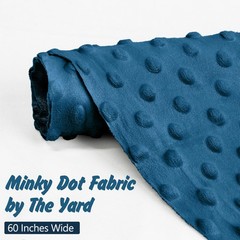 Homiest Minky Dot Fabric By The Yard 2 Yards X 60 Inch Wide Soft Plush Fabric