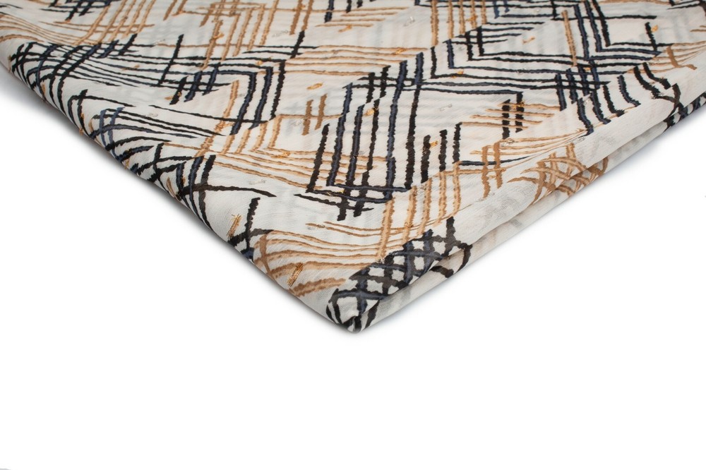 Printed fabric chiffon, model number 3, 50 x 150 cm