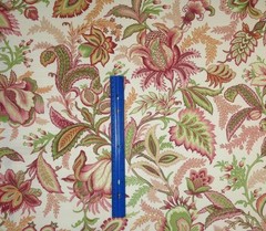 RICHLOOM WICKLOJS PASSION PINK JACOBEAN FLORAL VINE FABRIC BY THE YARD 54″W