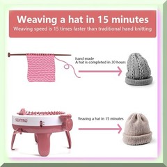 40/48 Needle Knitting Machine for Flat and Round Stitches