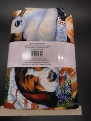 David Textiles 1 yard fabric cut 100% cotton Puppies 36x44in