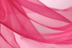 Fuchsia Crystal Organza Fabric by the Yard, Sheer Organza for Costumes and Decor