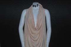 Wool Knit Jersey Spandex Fabric Ecofriendly 7oz beautiful drape Peach Puree