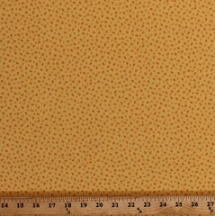 Cotton Arrows Circles Yellow Penny’s Dollhouse 2 1930’s Fabric Print BTY D152.05
