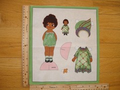 Paper Doll Newcastle “Jamila” Cotton Quilt Fabric Block 11″ x 10″