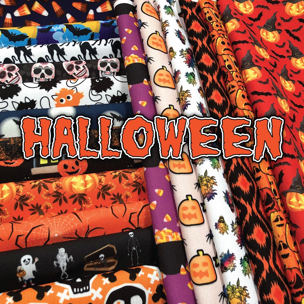 Halloween Home Decor Fabric Polyester 62″ W Sold by the Yard