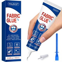 Fabric Glue for Clothing Permanent Washable, Liquid Stitch Fabric Adhesive, Anti
