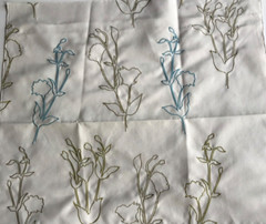 Groundworks Ventana Garden Grass Teal 24″x24″ Fabric Remnant