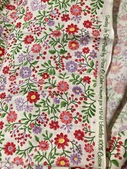Fresh Flowers on White Sunday In the Park Piece O Cake P&B Textiles Fabric 1.3Y
