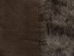 Super Luxury Faux Fur Fabric Material SUEDE BACKED DARK BROWN