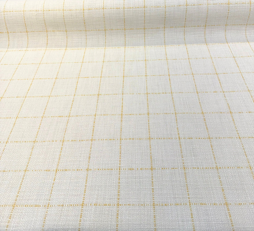 Highlander Window Golden Rod Cotton Upholstery Fabric By the Yard