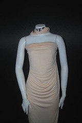 Wool Knit Jersey Spandex Fabric Ecofriendly 7oz beautiful drape Peach Puree
